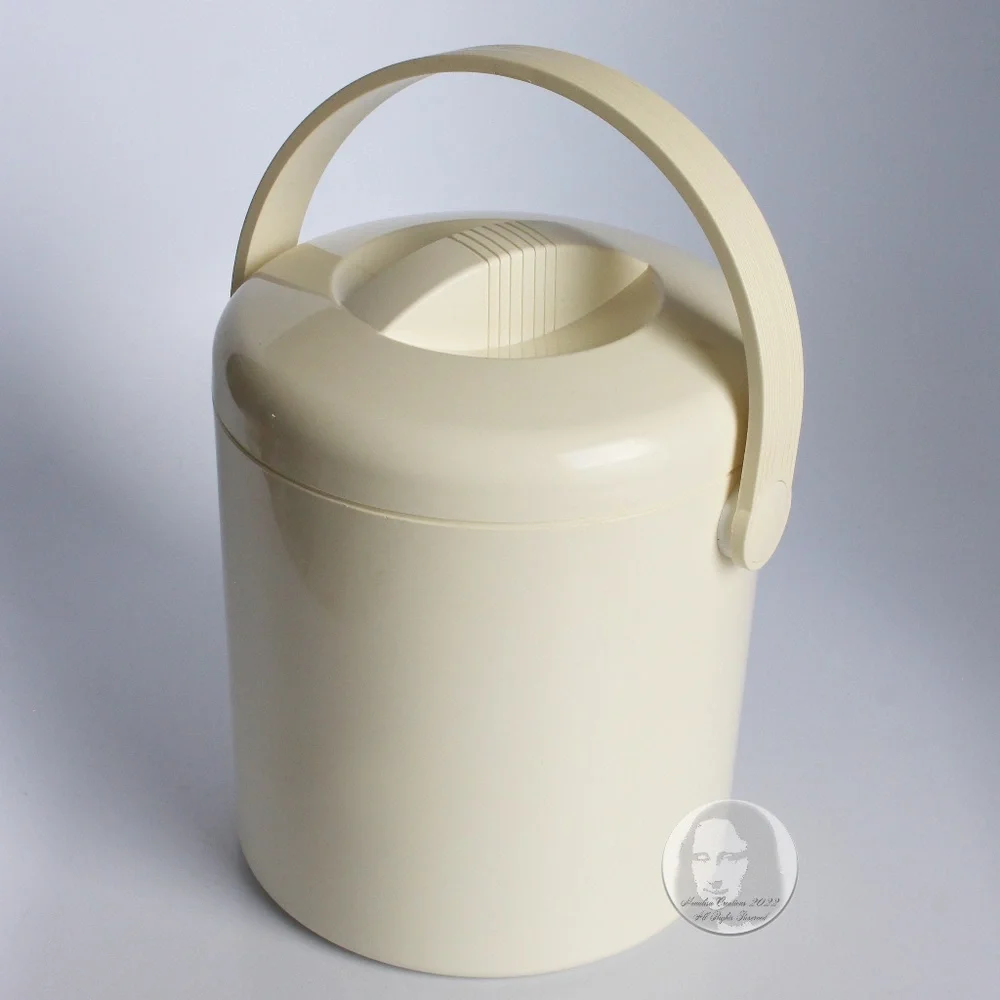 Vintage PPL Pedrini Ice Bucket Made in Italy Modern Home Decor Barware 1980s